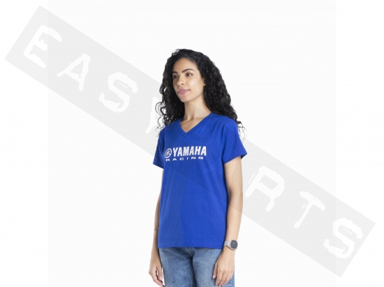 T-shirt YAMAHA Paddock Blue Essential 2024 Gamar Azul Mujer